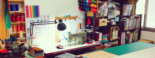 2019 於龍泉街的工作室一角。